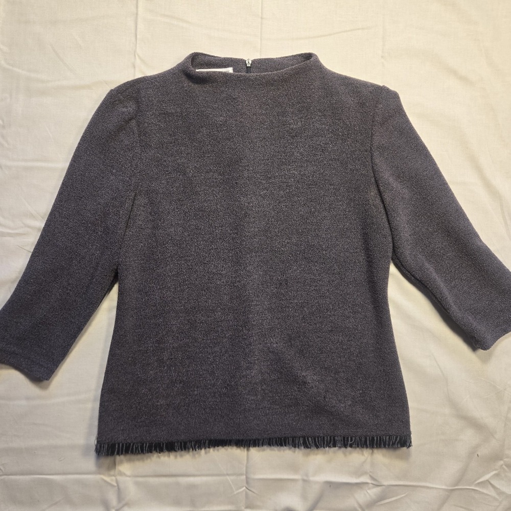 VTG Yves Cossette Depeche Mode mock-neck top, Womens Size Small, Gray
